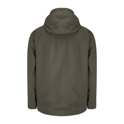 Olive green Hoggs Of Fife Culloden men’s waterproof jacket with zipper closure