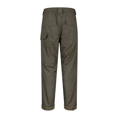 Olive green cargo pants with pockets, Hoggs of Fife Culloden Waterproof Trousers