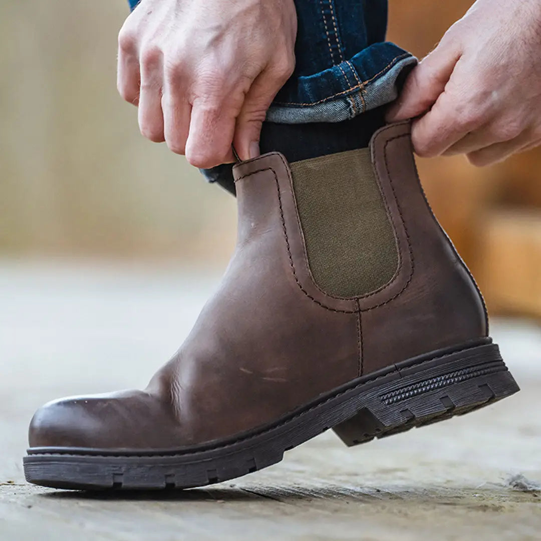All leather dealer boots for mens outlet