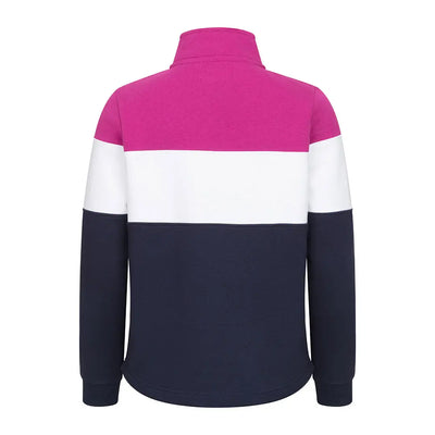 Color-blocked long-sleeved zip sweatshirt from Hoggs Of Fife Dumfries country clothing