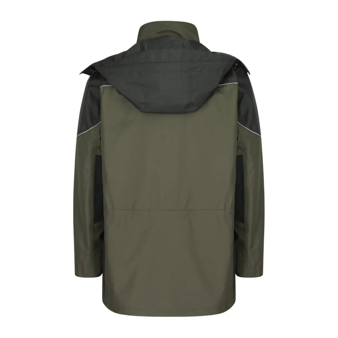 Olive green and black Hoggs Of Fife Field Tech waterproof jacket for day long country working