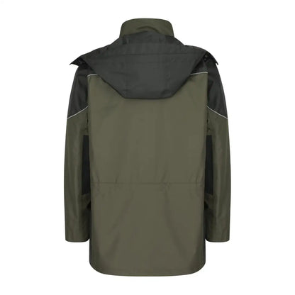 Olive green and black Hoggs Of Fife Field Tech waterproof jacket for day long country working