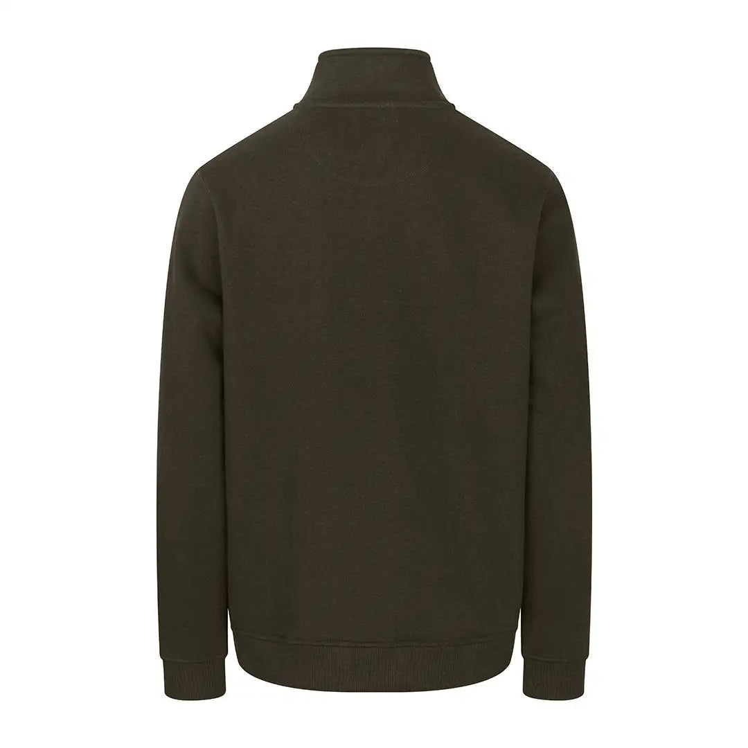 Olive green Fife Galloway zip sweatshirt perfect for country clothing style
