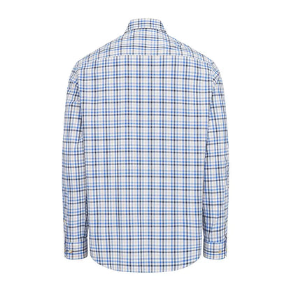 Plaid long-sleeved shirt from Hoggs of Fife Garvock Cotton Twill collection