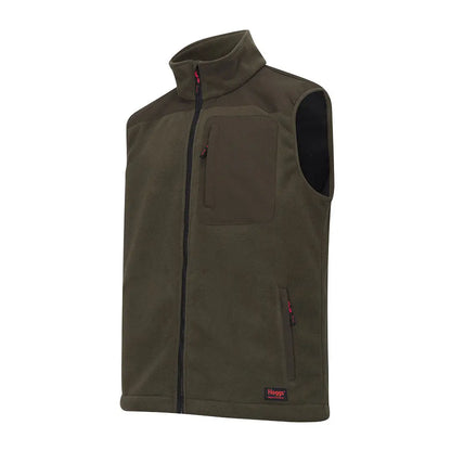 Olive green softshell vest Hoggs of Fife Green King II Gilet for outdoor adventures