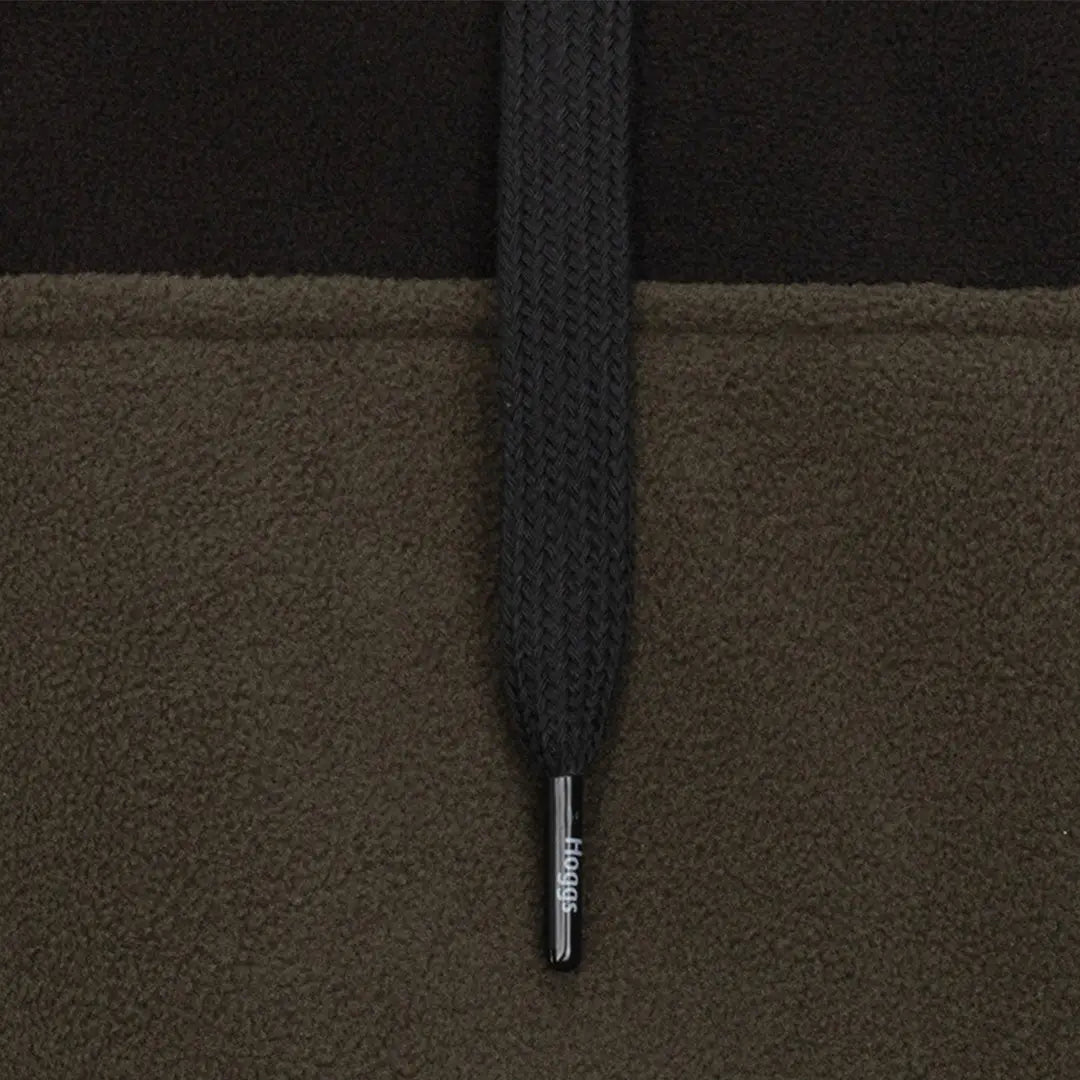 Hoggs of Fife Green King II Stormproof Hoody with dark olive green fleece and black drawstring