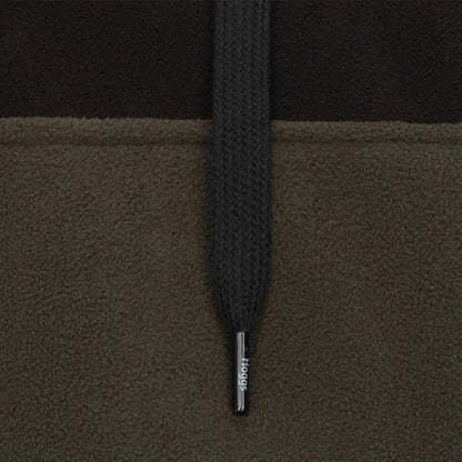 Hoggs of Fife Green King II Stormproof Hoody with dark olive green fleece and black drawstring