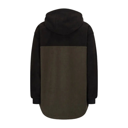 Hoggs of Fife Green King II Stormproof Hoody with black and olive green color-block design