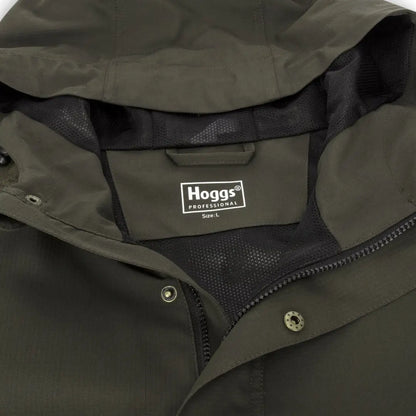 Olive green jacket with Hoggs label in Fife Green King II Waterproof Smock style