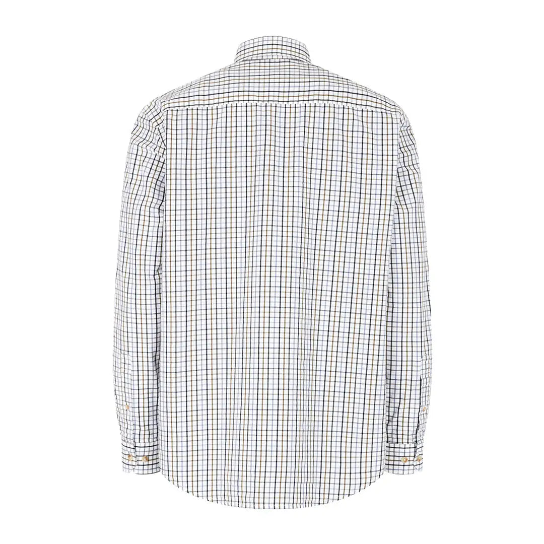 Hoggs Of Fife Inverness Tattersall Shirt with blue and black country check pattern