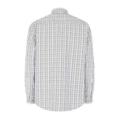 Hoggs Of Fife Inverness Tattersall Shirt with blue and black country check pattern