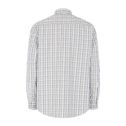 Hoggs Of Fife Inverness Tattersall Shirt with blue and black country check pattern