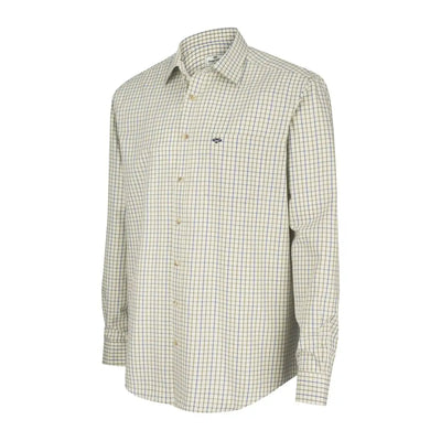 Checkered button-up Hoggs Of Fife Inverness Tattersall Shirt with long sleeves and collar