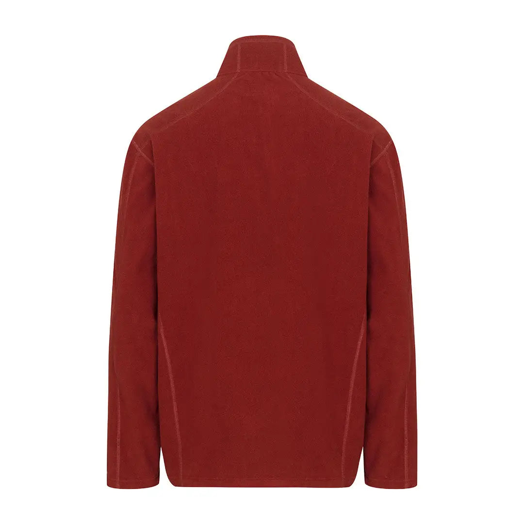Red fleece pullover from Hoggs of Fife Islander Techpro 1/4 Zip Shirt, perfect for layering