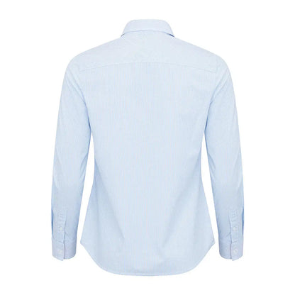 Light blue long-sleeved Hoggs of Fife shirt, perfect for country clothing and outdoors