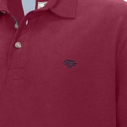 Maroon Hoggs of Fife Moffat Rugby Shirt perfect for country clothing lovers