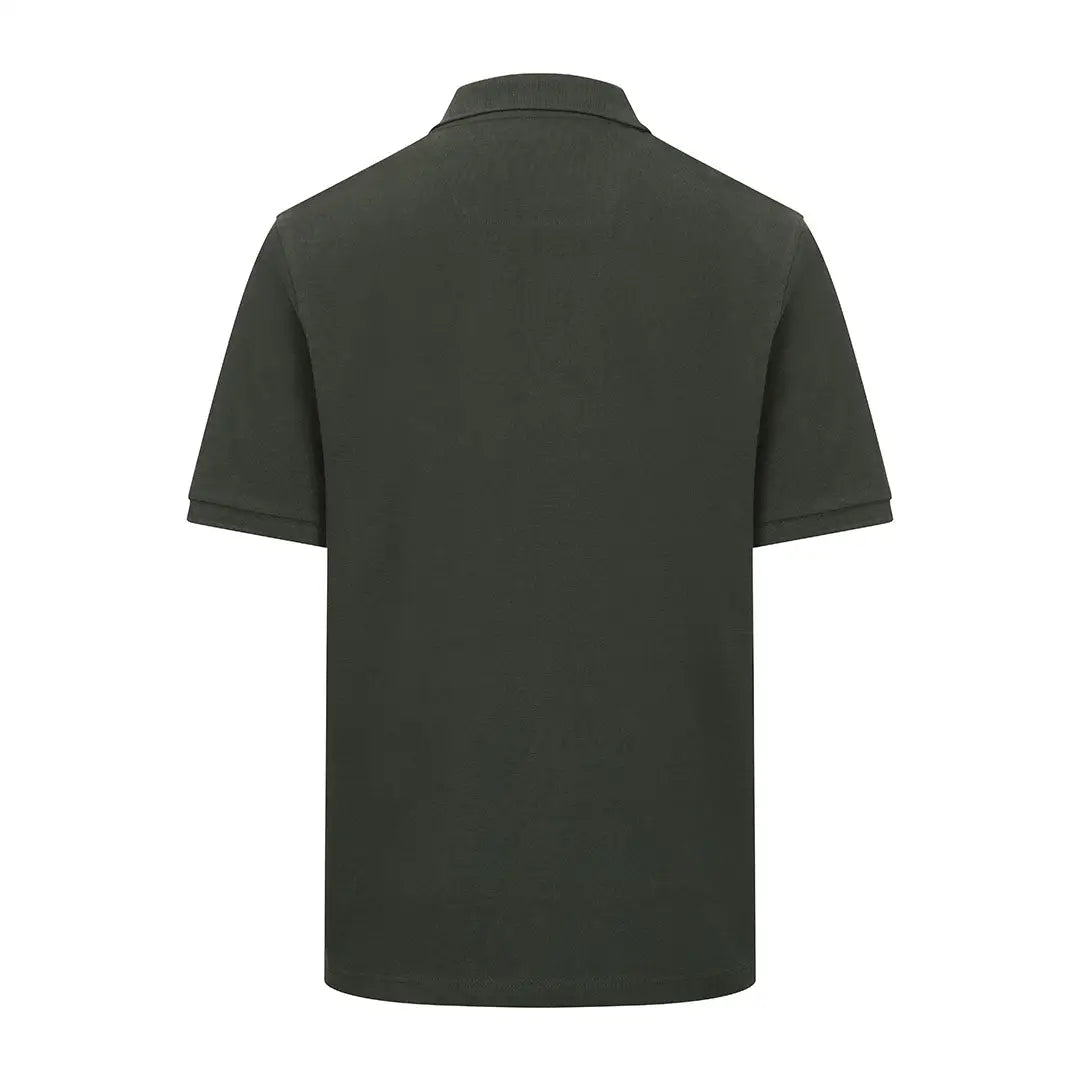 Dark green Hoggs of Fife Newton Pique Polo Shirt for a stylish casual look