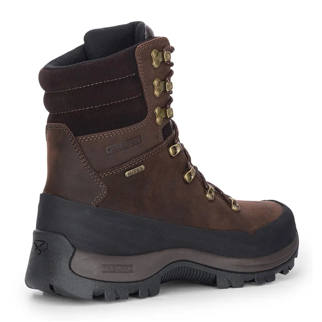 Hoggs of Fife Orchy 8 Inch Waterproof Field Boots with brown leather suede and rubber sole