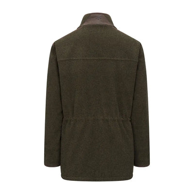 Men’s dark green Fife Sportsman Pro fleece jacket with brown collar from Hoggs of Fife