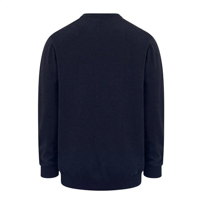 Navy blue Hoggs of Fife Stirling II Pullover in original Stirling cotton, great for layering