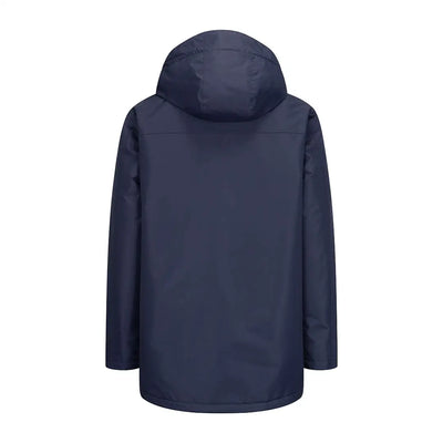 Navy blue hooded winter jacket from Hoggs of Fife Walker for country clothing and outdoors