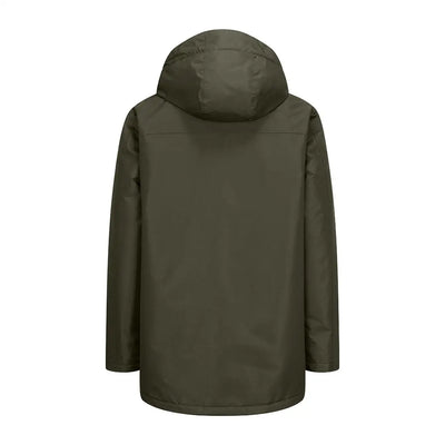 Dark green hooded winter coat from Hoggs of Fife Walker for country clothing and outdoors