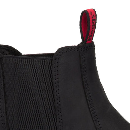 Detail of black leather boot from Hoggs of Fife Zeus Safety Dealer Boots