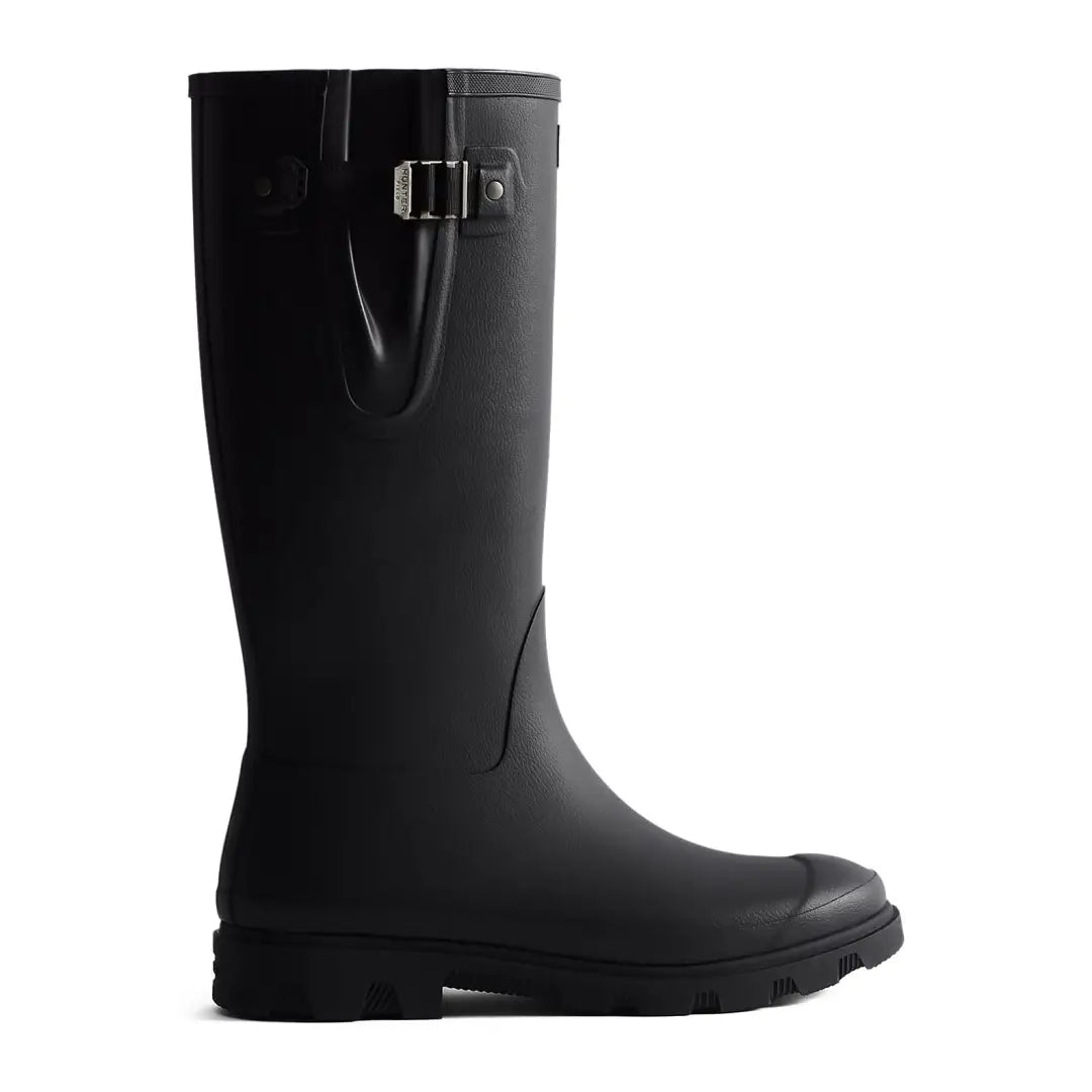 Black rubber Hunter Unisex Field Downpour Adjustable Boots for rain protection