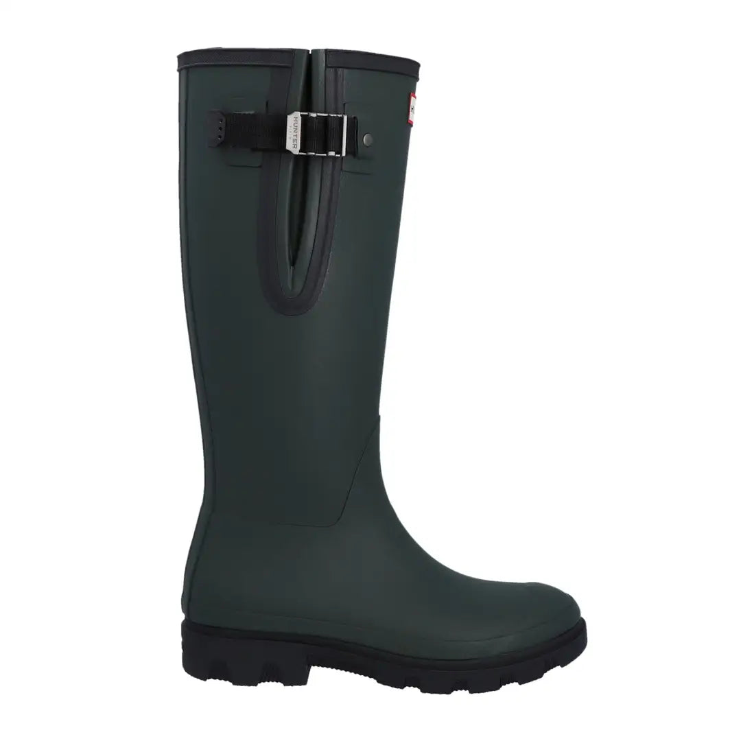 Dark green rubber rain boot from Hunter Unisex Field Downpour collection