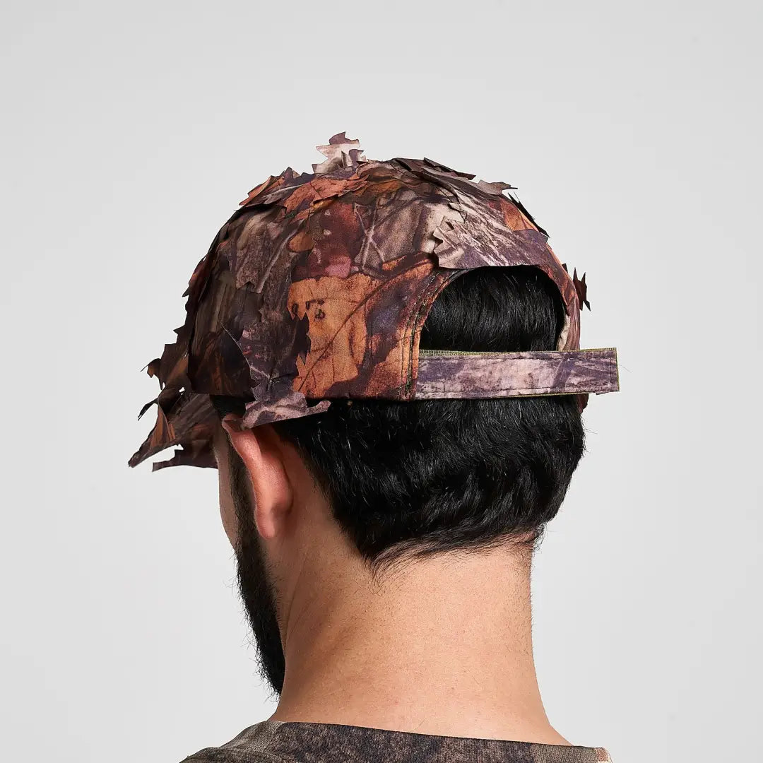 Jack Pyke 3D Leafy Baseball Hat in camo pattern with leaf texture