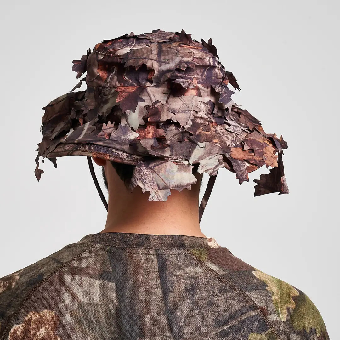 Jack Pyke 3D Leafy Bush Hat in camouflage earth tones