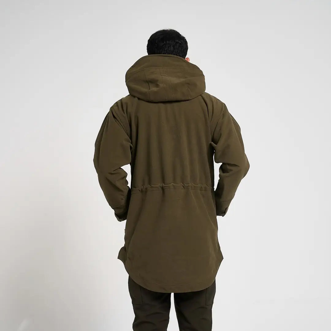 Olive green Jack Pyke Argyll hooded parka smock