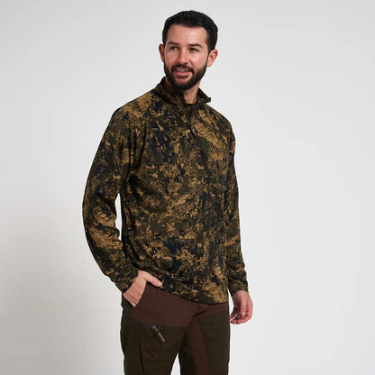 Jack Pyke Armour long-sleeved top in olive green camo for fieldsports activity