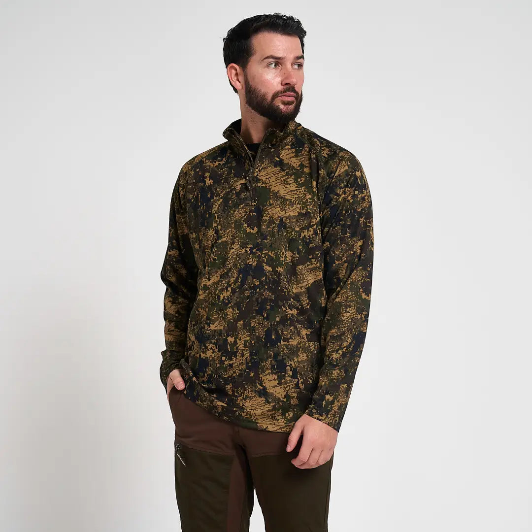 Jack Pyke Armour long-sleeved camo top for fieldsports activity