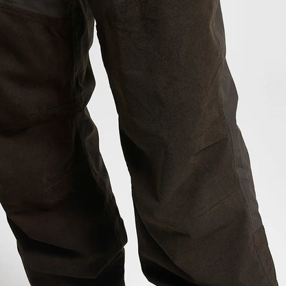 Jack Pyke Ashcombe trousers with dark brown tactical pants, reinforced mesh thigh panels, two zipped pockets