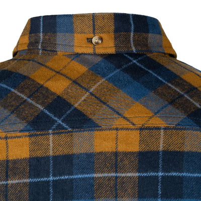 Back view of Jack Pyke Bleasdale Heavy Flannel Shirt with a stylish plaid design