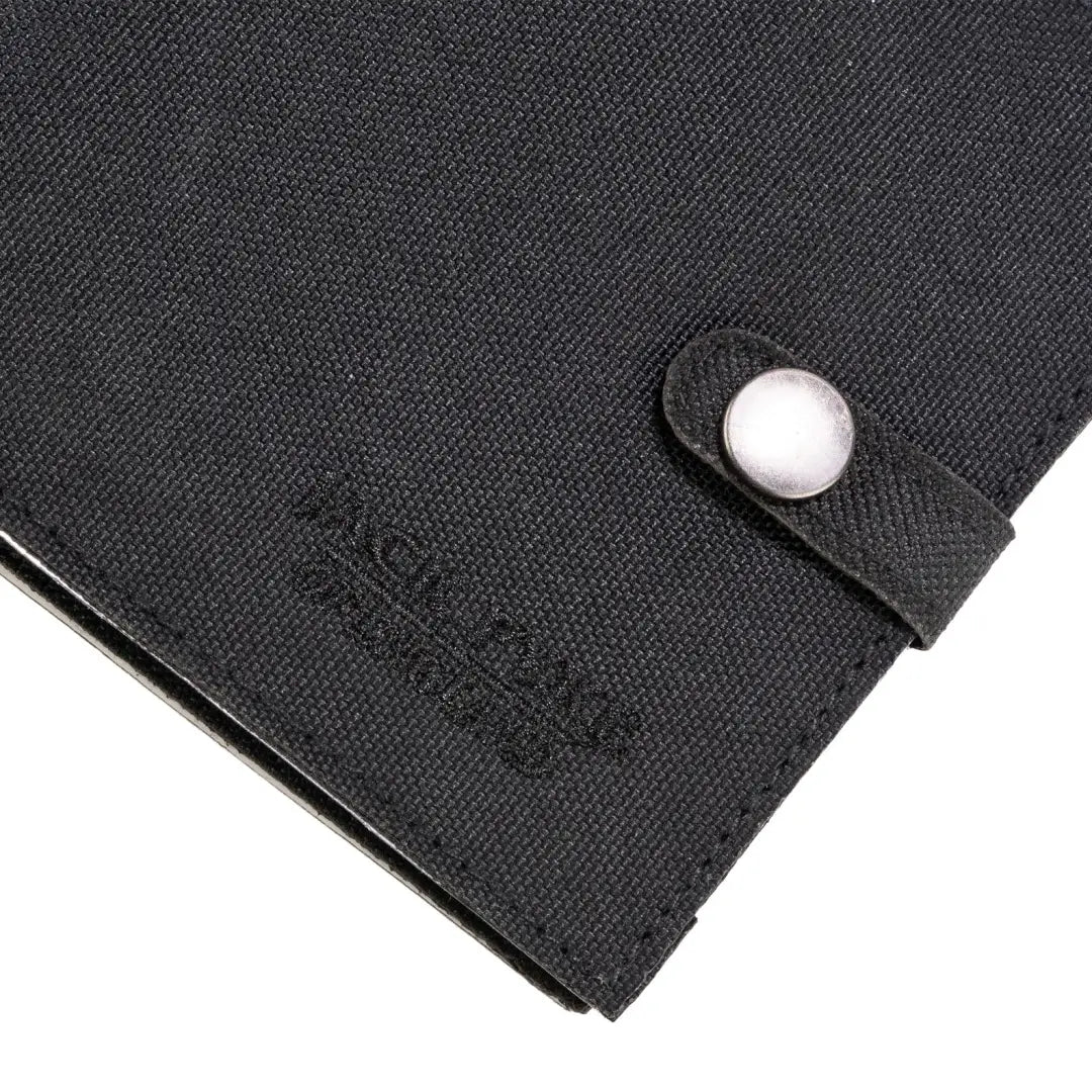 Black fabric Jack Pyke Certificate Holder with snap closure for firearms certificates