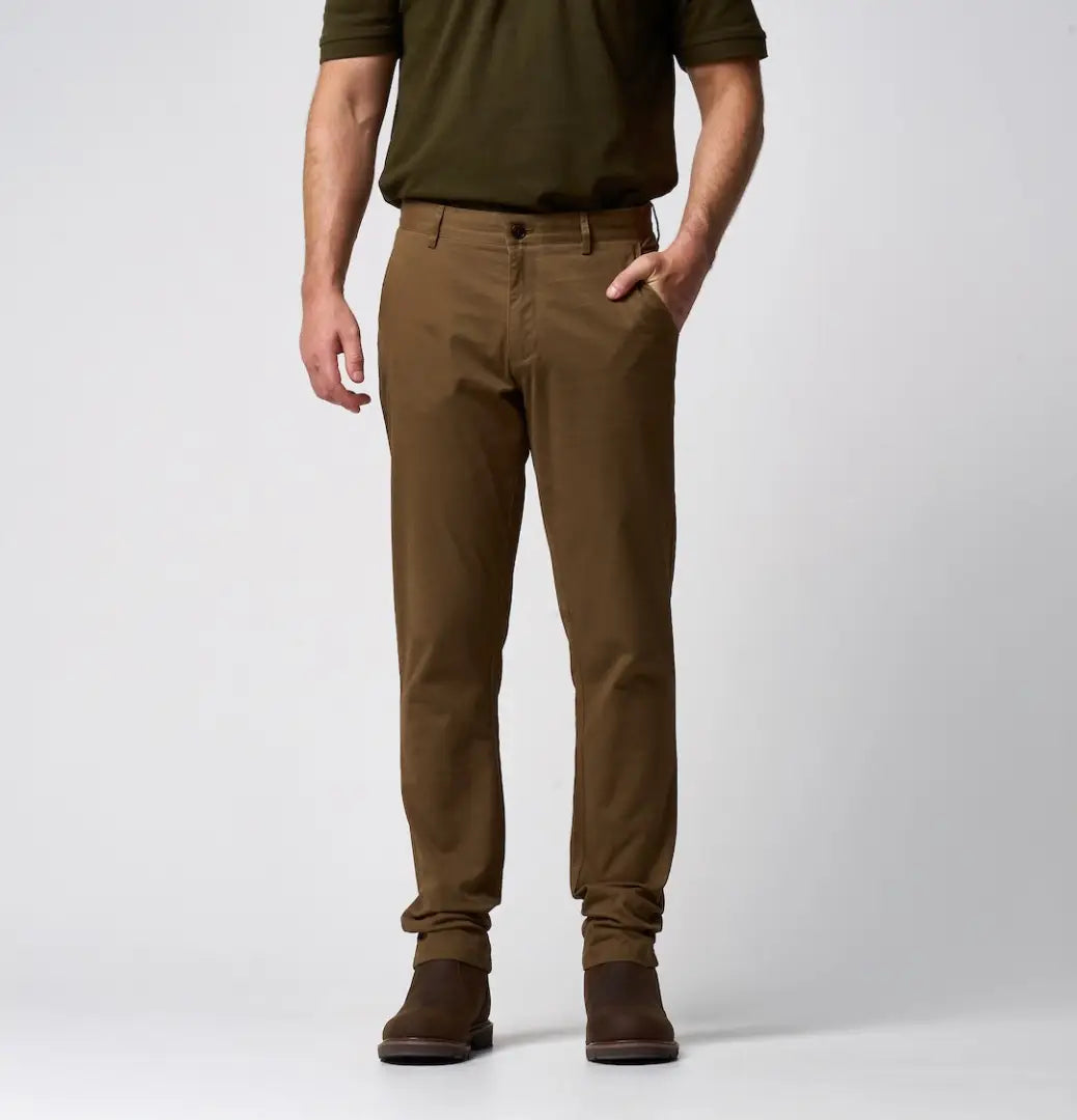 Jack Pyke Chino Trousers in olive green with classic fit