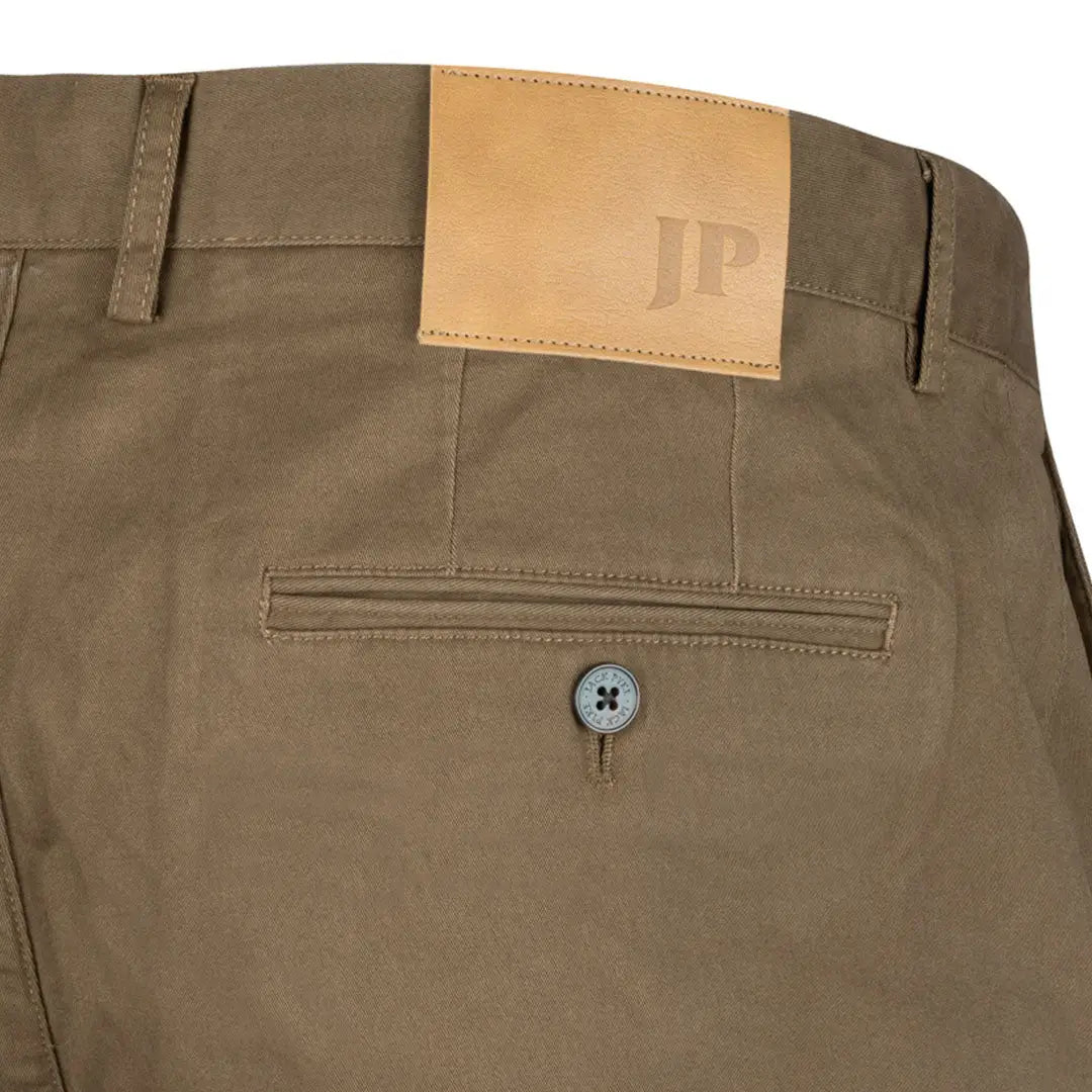 Jack Pyke chino trousers with khaki color and buttoned back pocket for a casual look