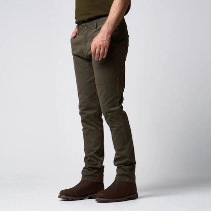 Slim fit Jack Pyke chino trousers in olive green with subtle stitching