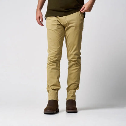 Slim fit Jack Pyke chino trousers in khaki with subtle creases