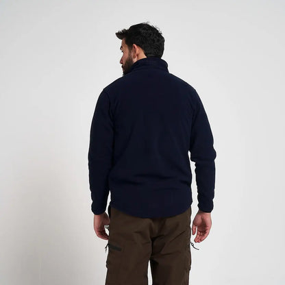 Jack Pyke Country Fleece Top navy blue jacket with high collar