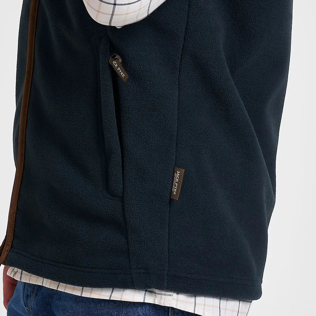 Dark navy Jack Pyke Countryman Fleece Gilet with 300gsm micro fleece