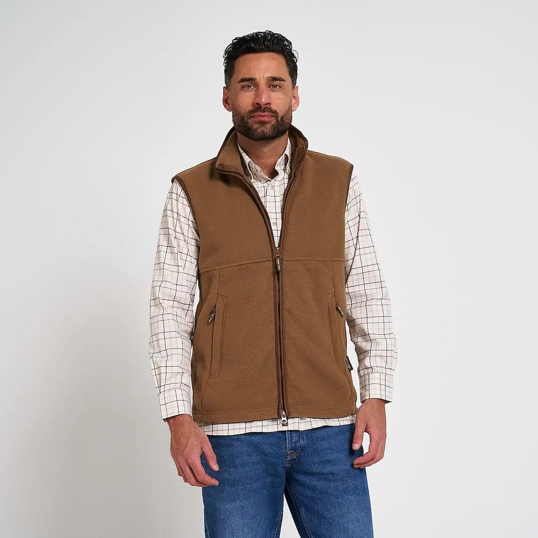 Jack Pyke Countryman 300gsm micro fleece gilet vest with zipper and pockets