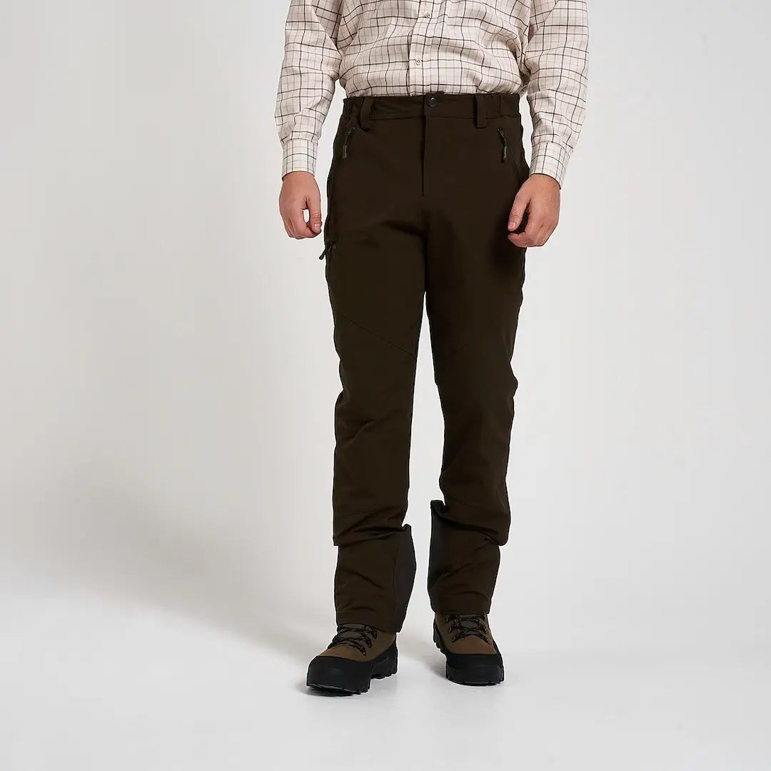 Jack Pyke Dalesman stretch trousers in dark olive green with zip pockets