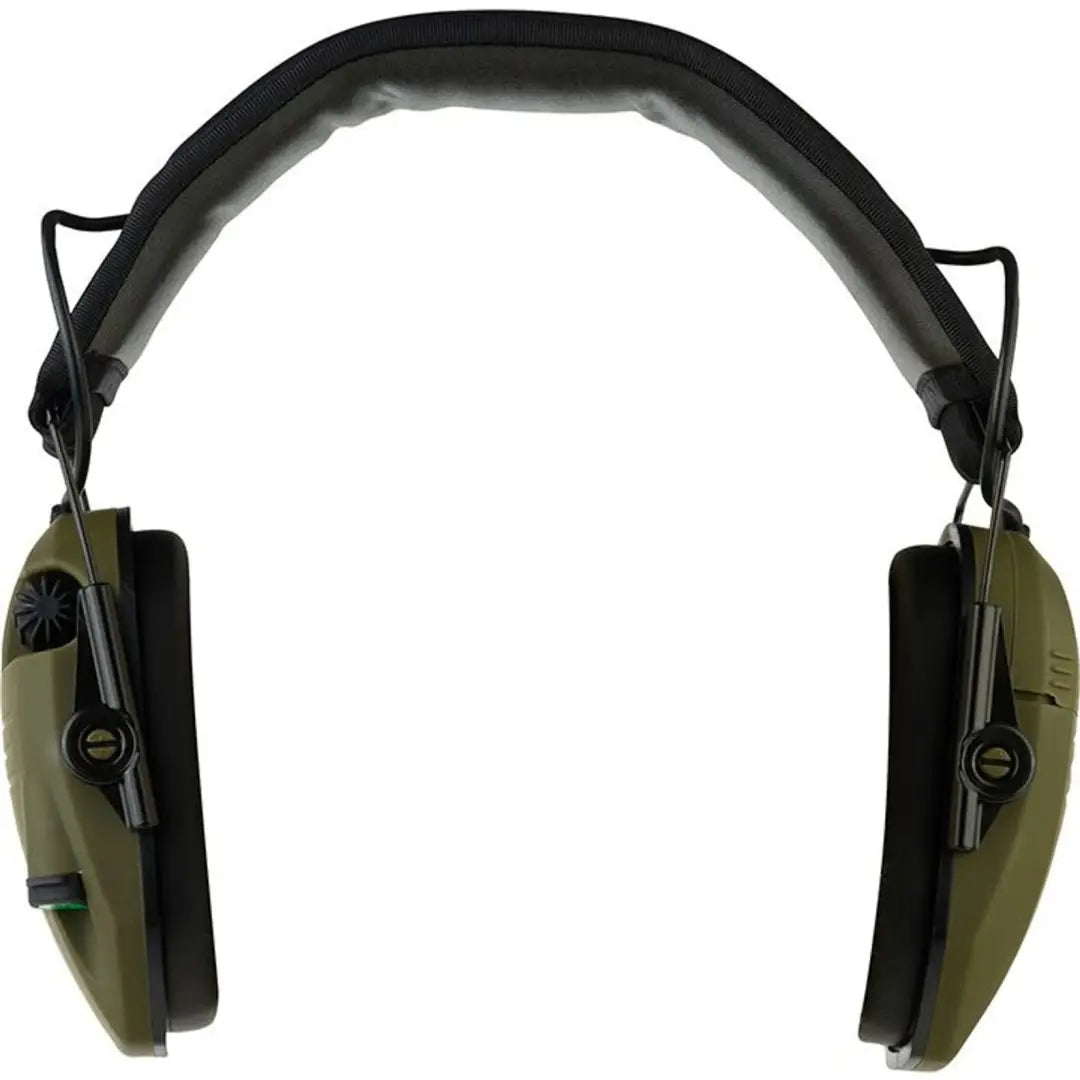Olive green Jack Pyke Electronic Ear Defenders for hearing protection