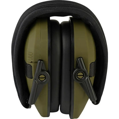 Olive green Jack Pyke Electronic Ear Defenders for comfy hearing protection