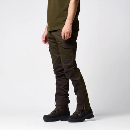 Dark olive Jack Pyke Fieldman trousers with knee patches and zip pockets