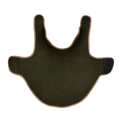 Olive green dog harness paired with Jack Pyke Fleece Dog Coat for ultimate style