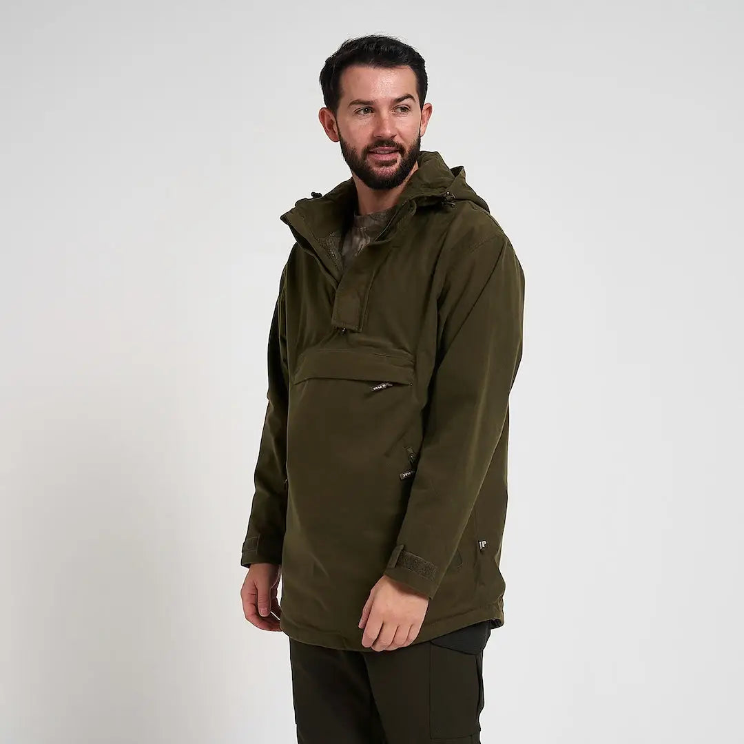 Olive green Jack Pyke Galbraith smock hooded anorak